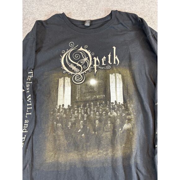 Opeth The Last Will and Testament Long Sleeve T Shirt Mens XL Black Metal Band - Picture 4 of 9